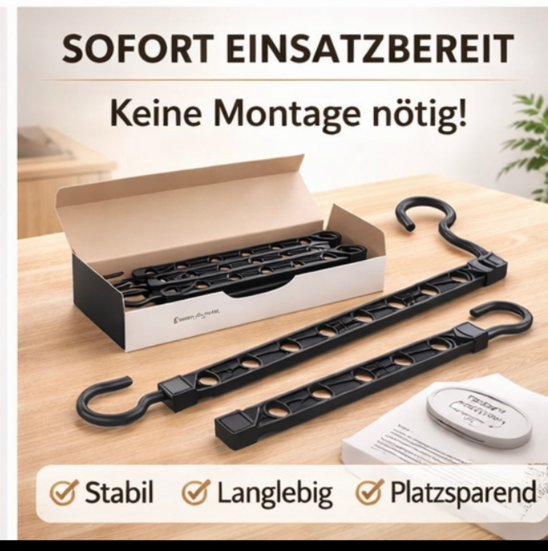 Jumoha Magic Hangers – 8 Platzsparende Kleiderbügel mit 360° Haken